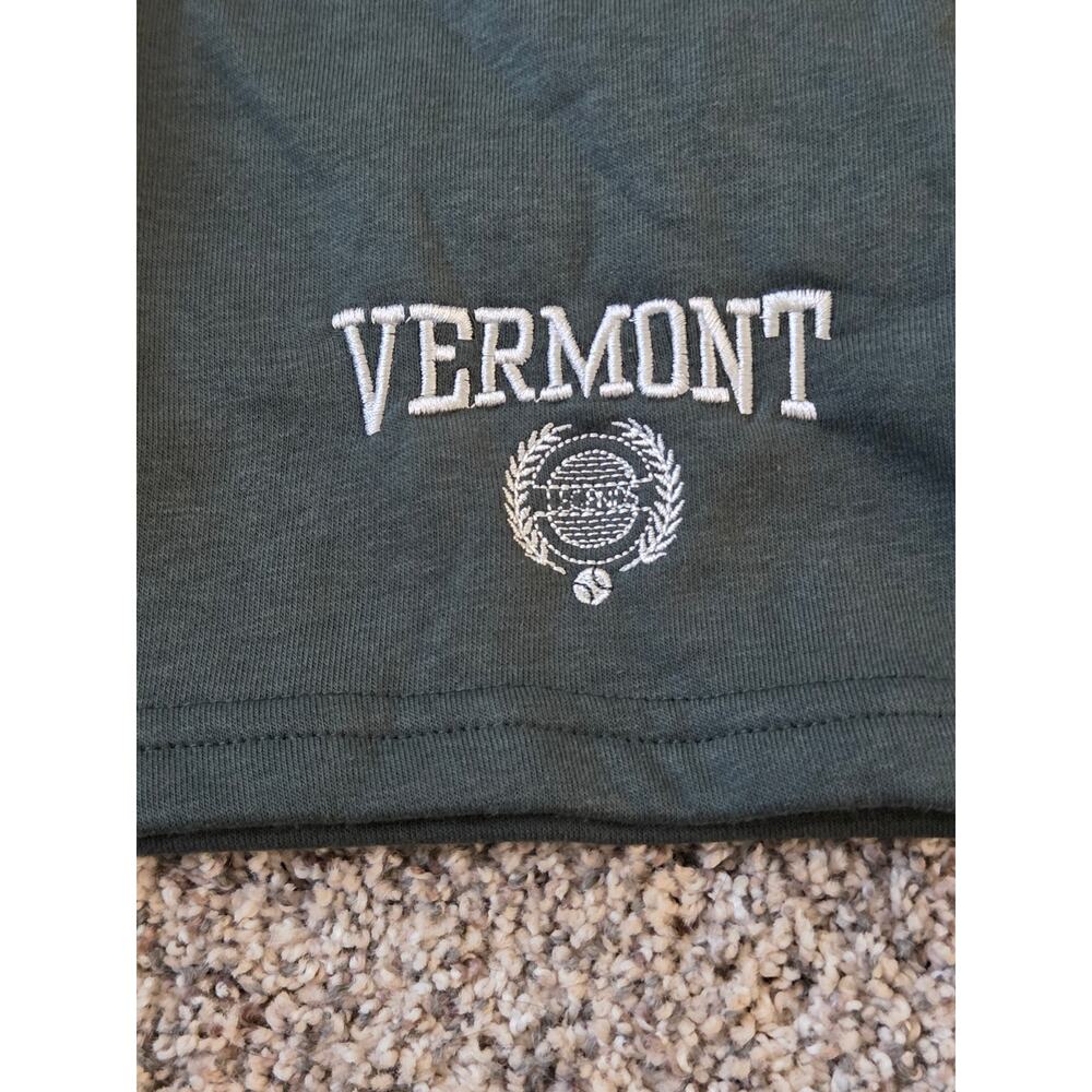 NWT Womans Vermont Lounge Set Dark Green Zip Up Hoodie & Shorts Set Size Med. - Picture 8 of 12